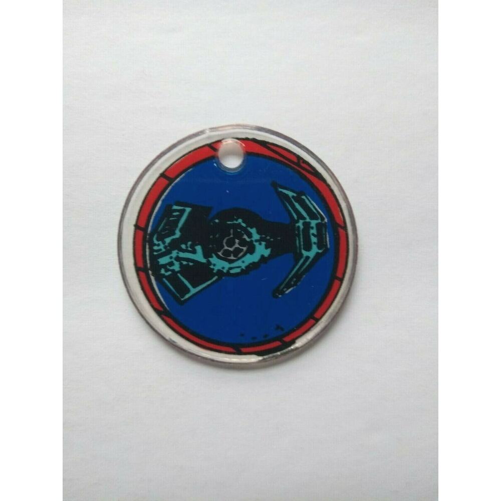 Star Wars Pinball Keychain Original Promo Plastic Space Ship Sci-Fi Retro